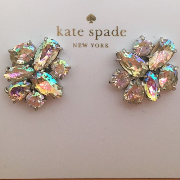 kate spade Jewelry - White Patina Cluster Stud Earrings